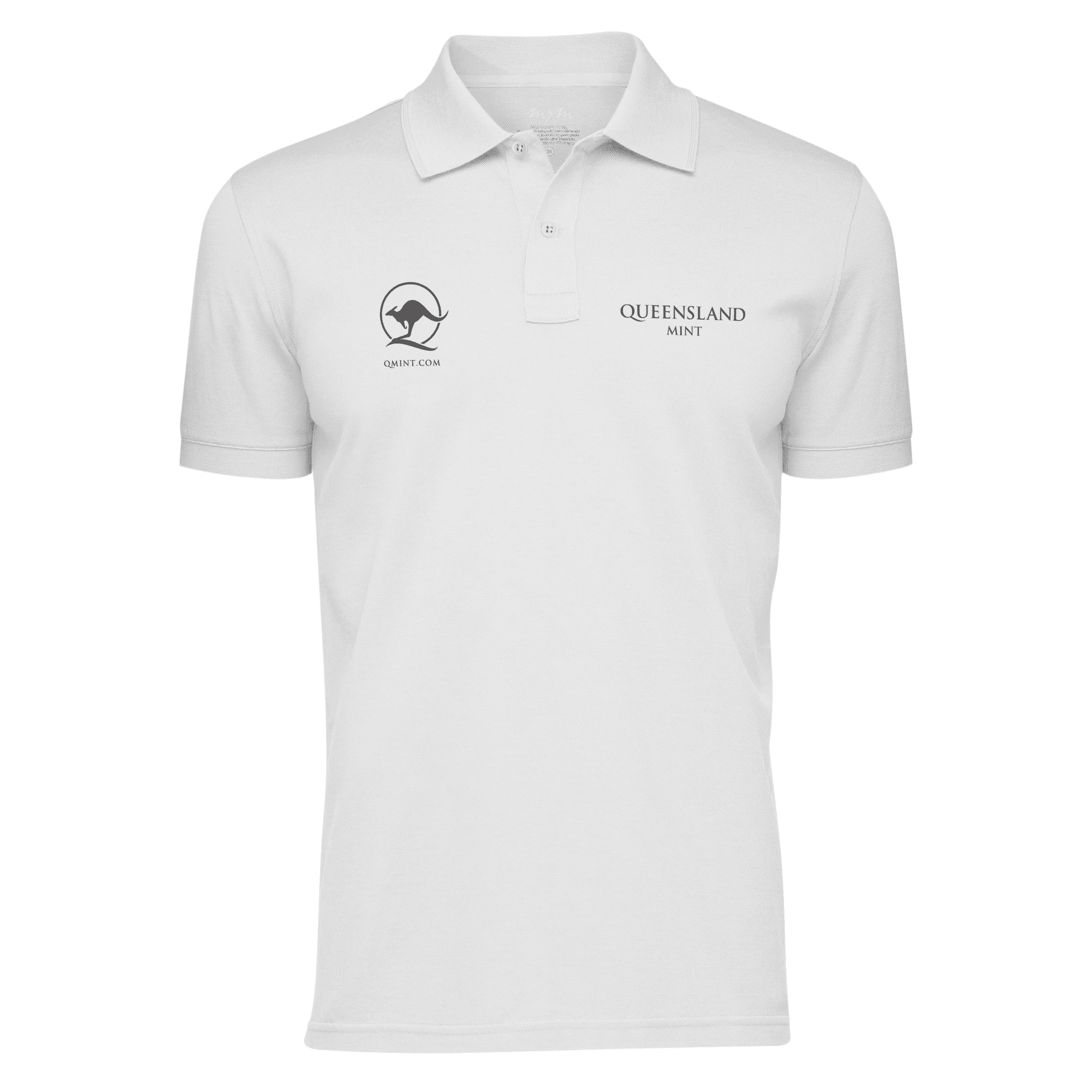 Picture of Queensland Mint Polo White Large